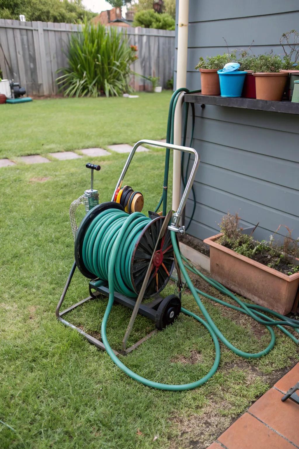 Handy DIY hose reel projects.