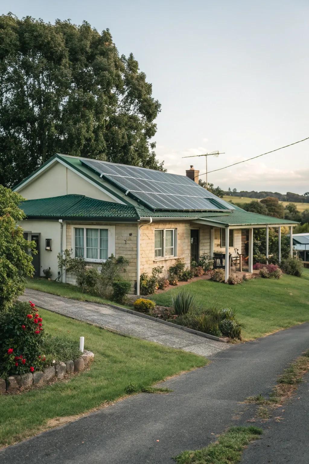 Sustainable features blend style and efficiency.