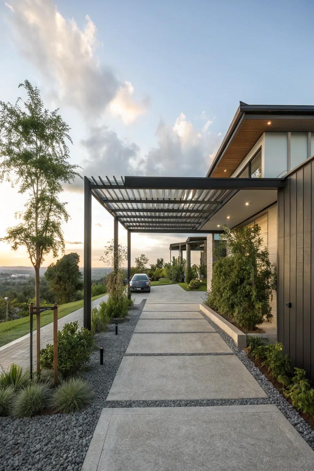 Overhead coverage that protects and beautifies.