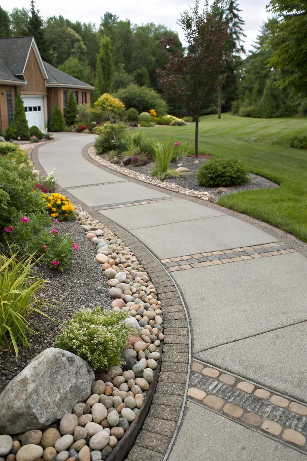 Walking paths that enhance safety and flow.