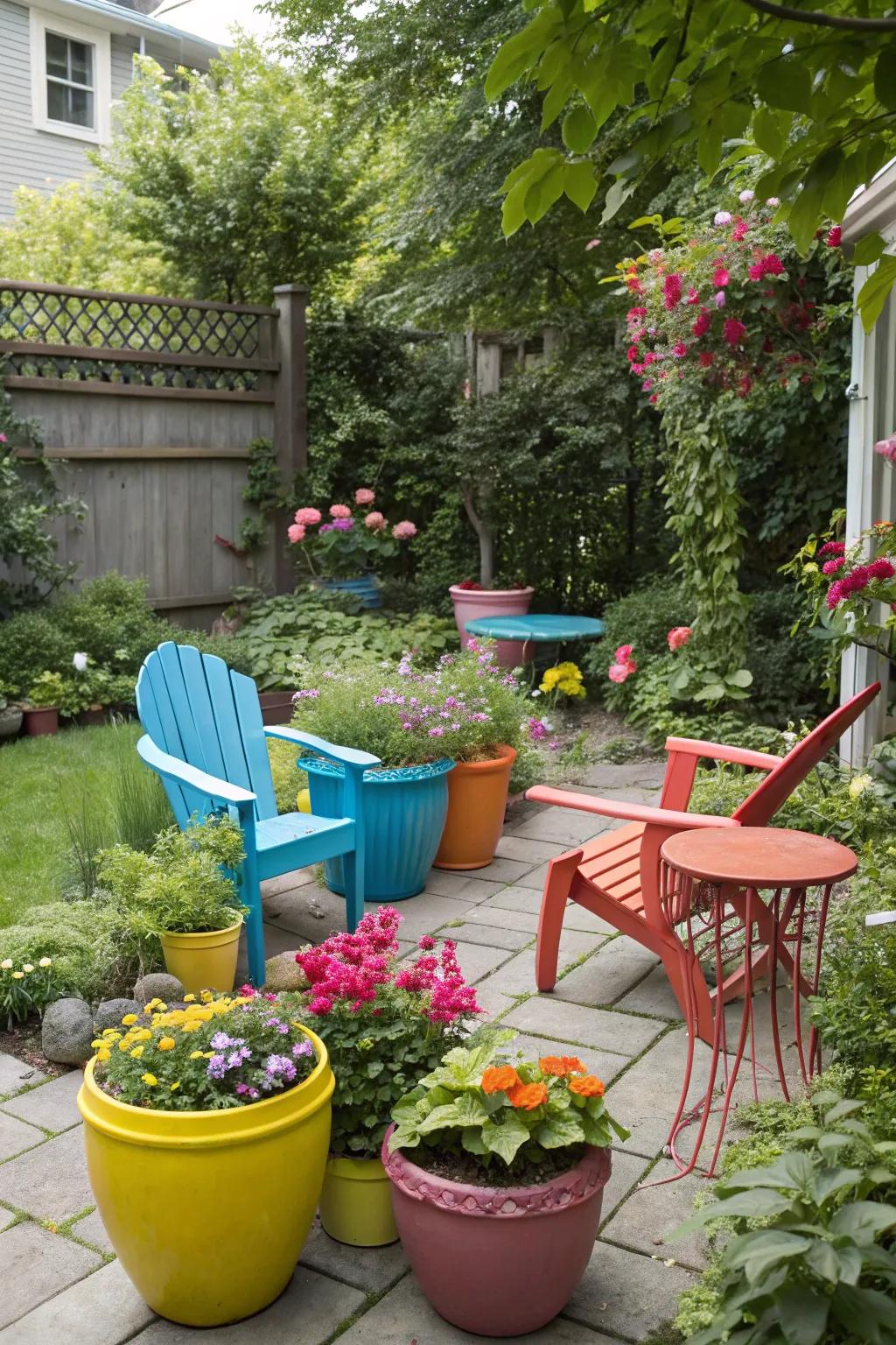 Colorful accents bring personality and vibrancy.