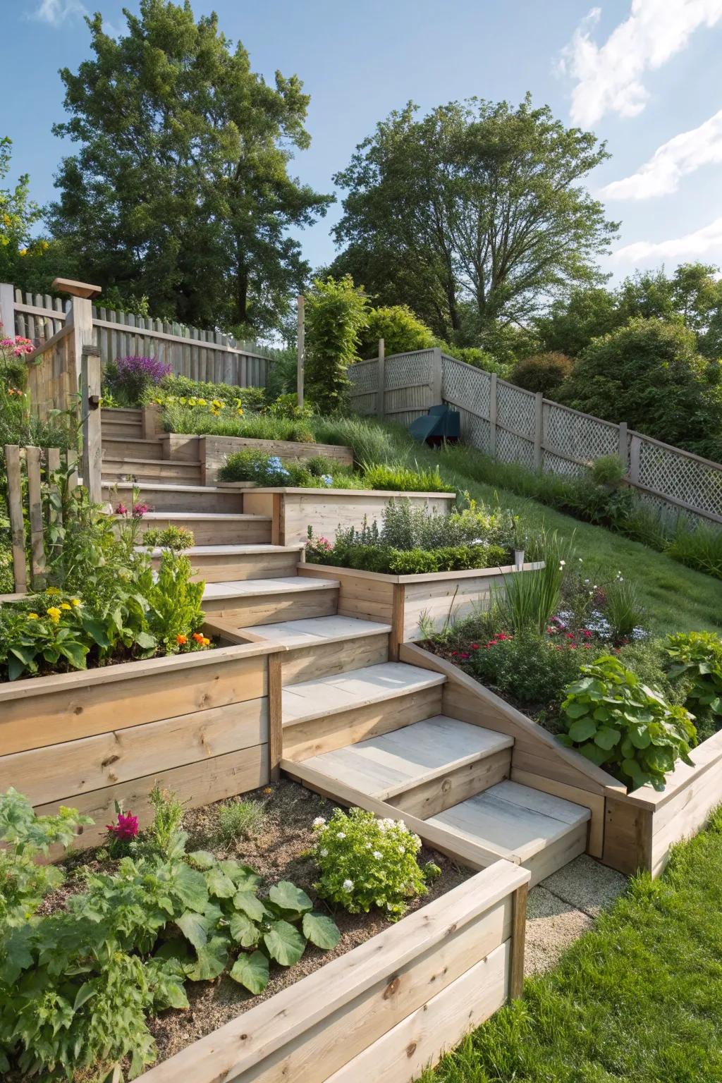 Multi-level designs add depth and dimension.