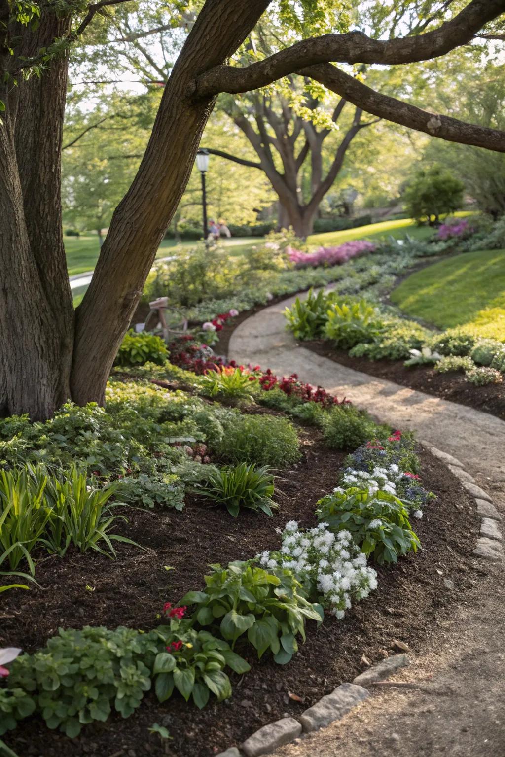 Naturalistic designs create harmony with the environment.