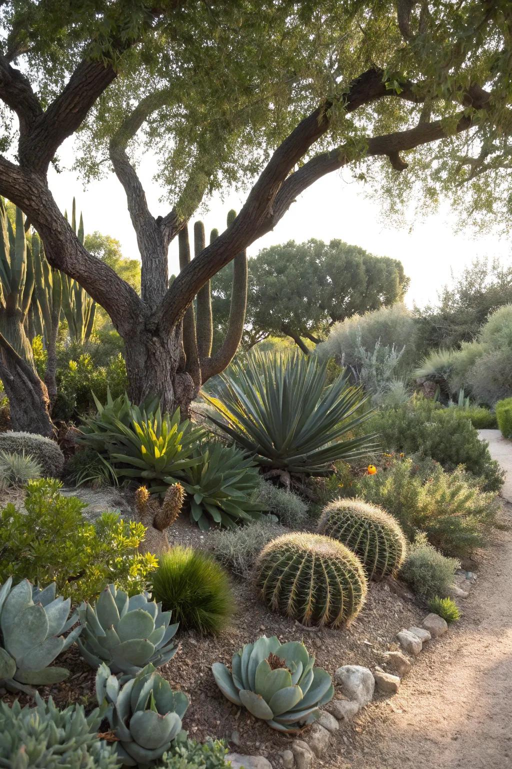 Combining textures adds interest and depth to your garden.