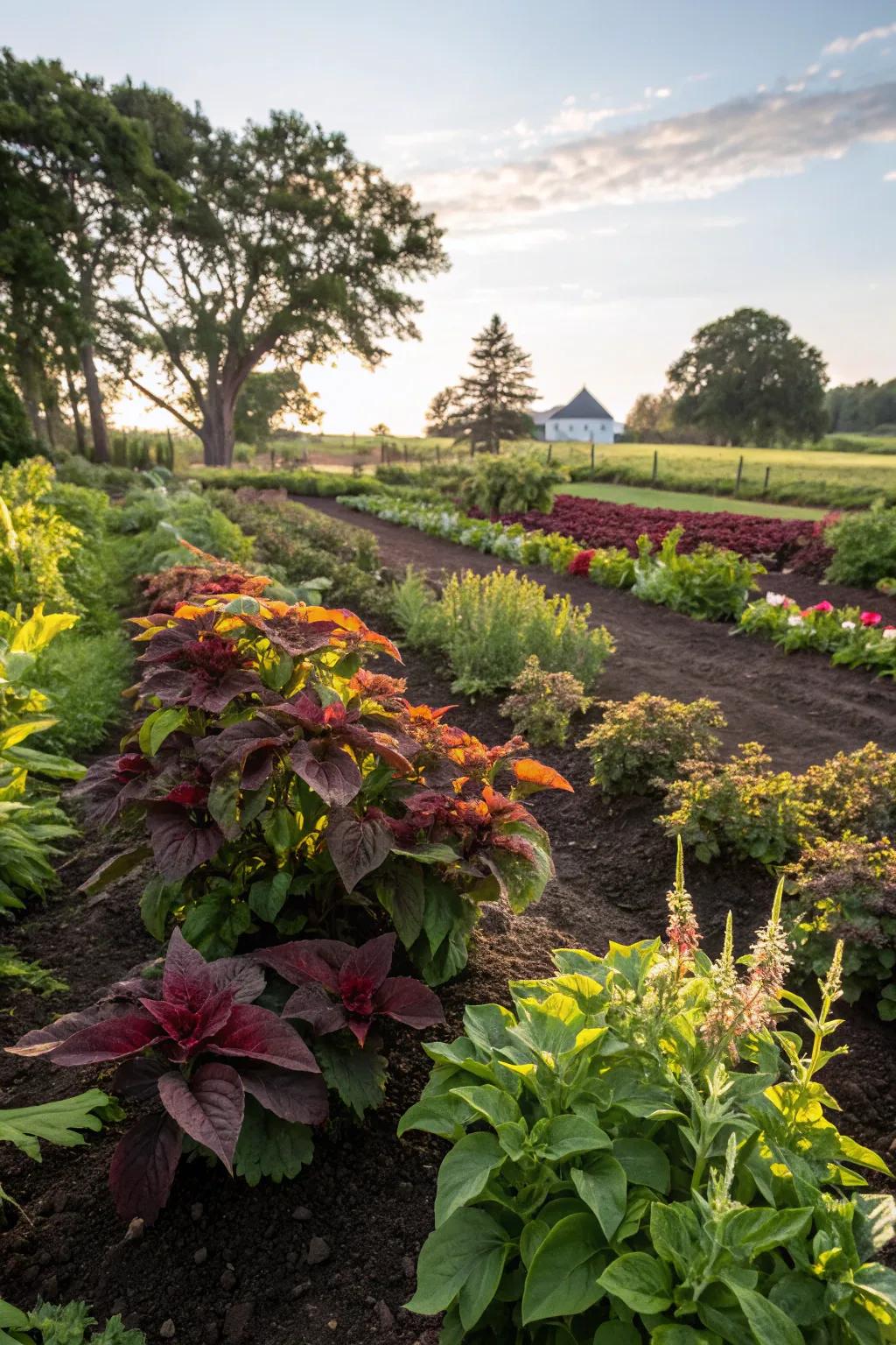 Fertile soil nurturing flourishing plants.