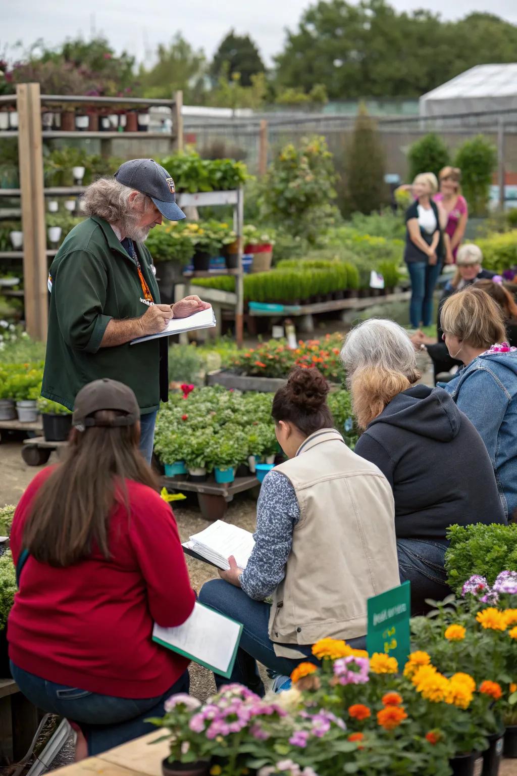 Pop-up gardening workshop inspiring enthusiasts.