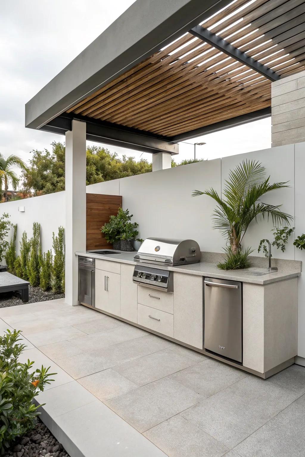 Minimalist designs bring elegance and simplicity outside.
