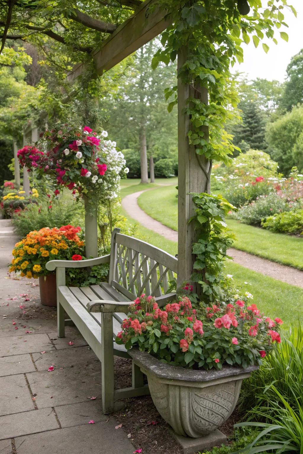 Enhance your garden with a multi-functional planter bench.