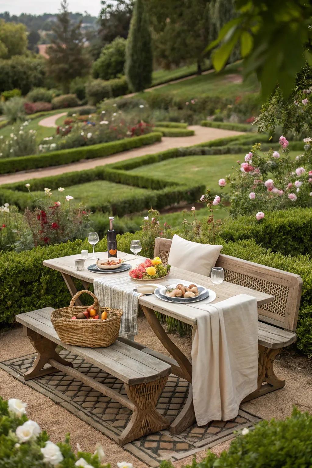 Enjoy multifunctional design with a convertible bench.