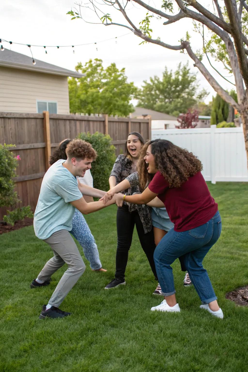 Human Knot: A fun and interactive game to break the ice.