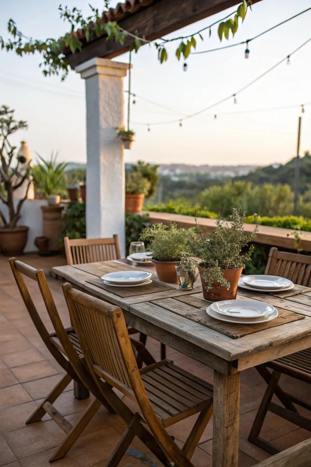 Casual dining areas foster communal meals.