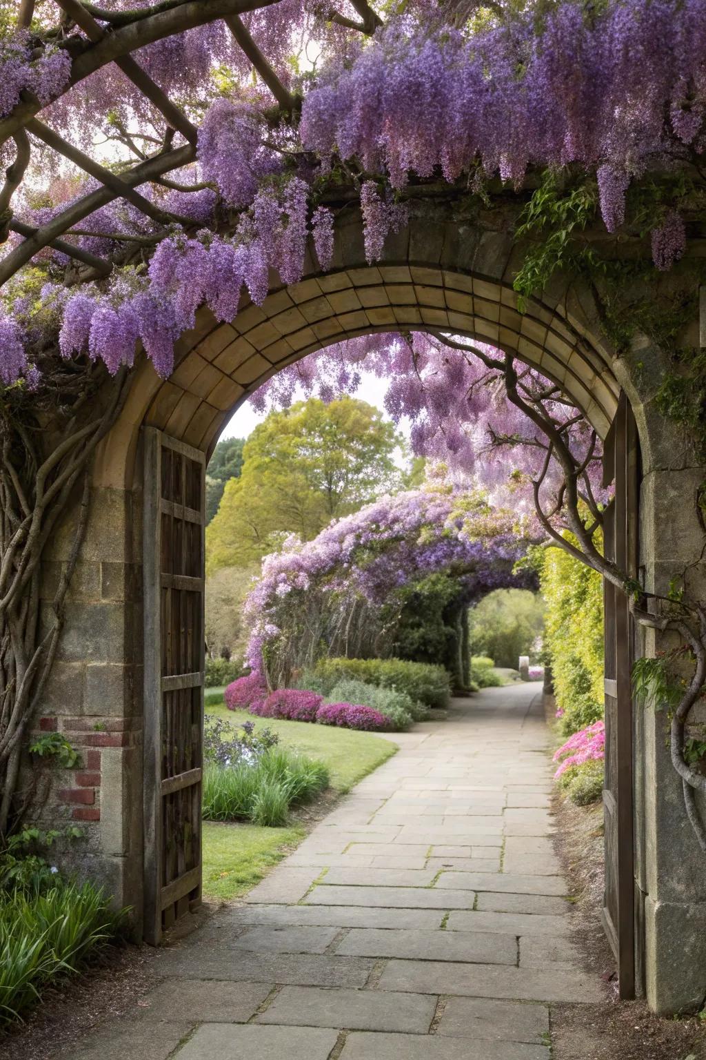 Archways create whimsy and a sense of exploration.