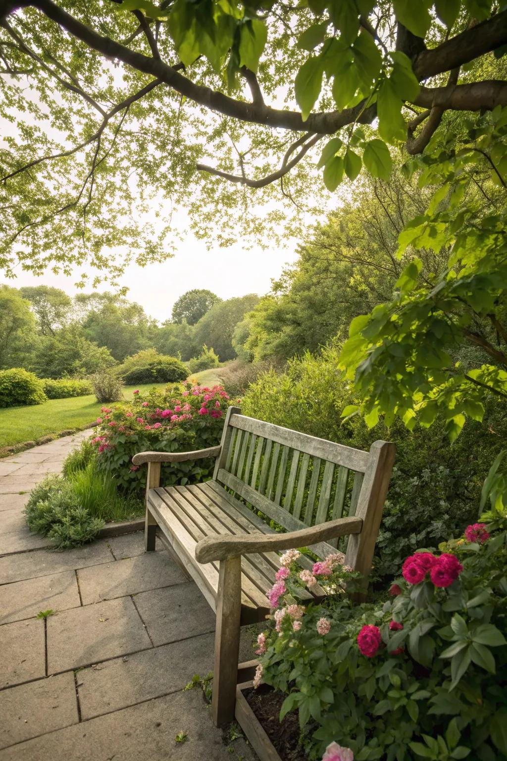 Find peace and solitude in a hidden seating nook.