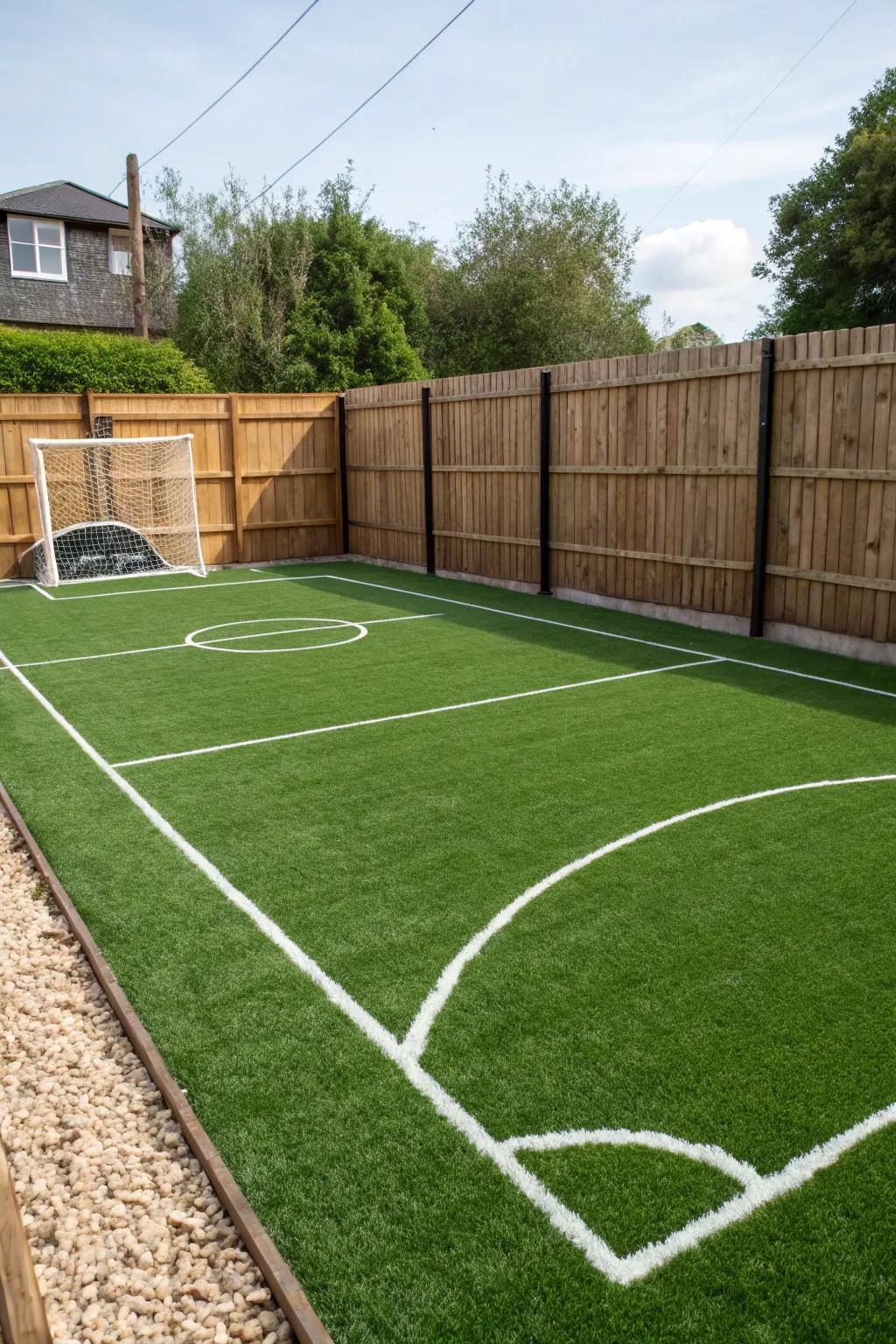 Artificial turf ensures your field is always ready for play.
