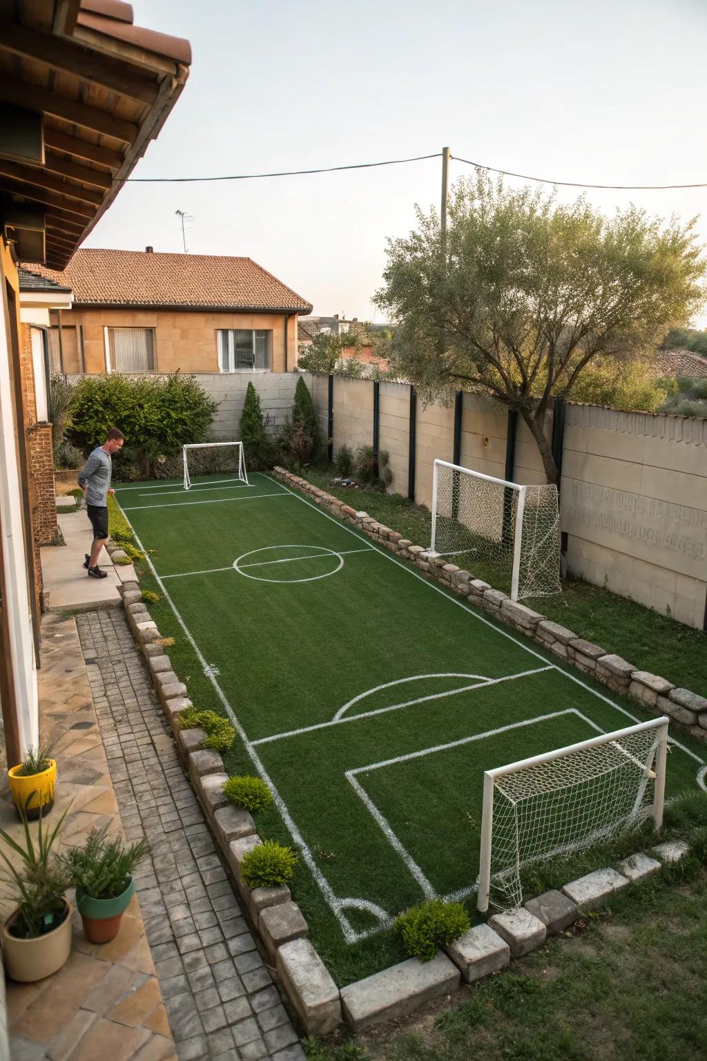 Maximize your space with a well-planned mini soccer field layout.