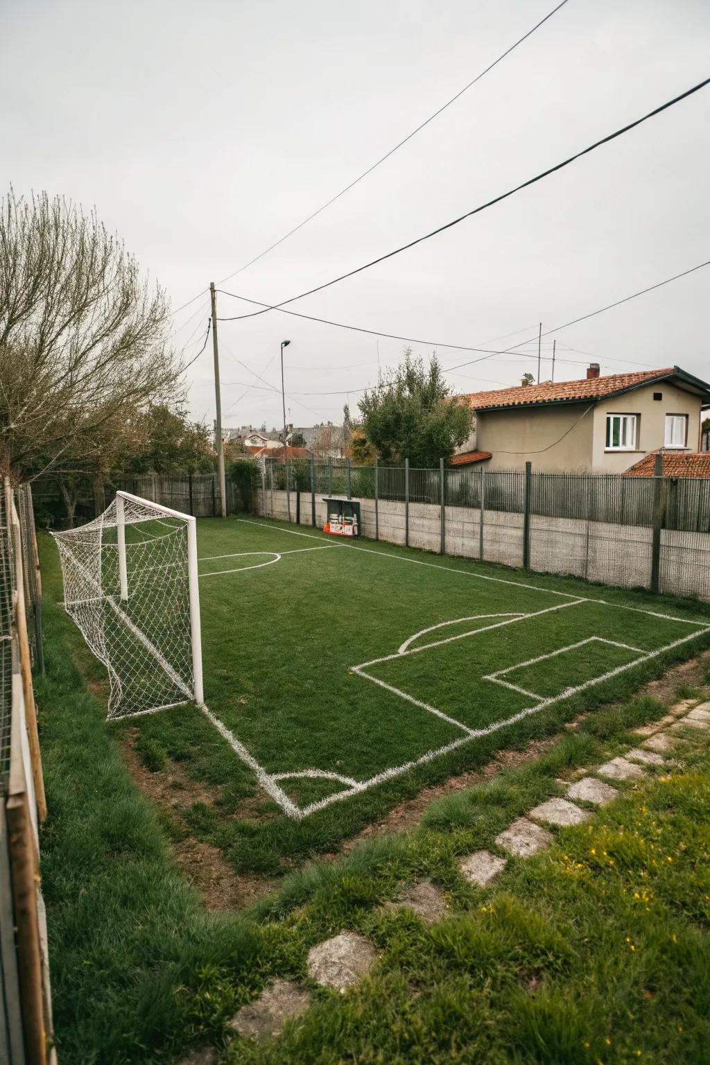 Define your field with crisp, clear boundary lines.