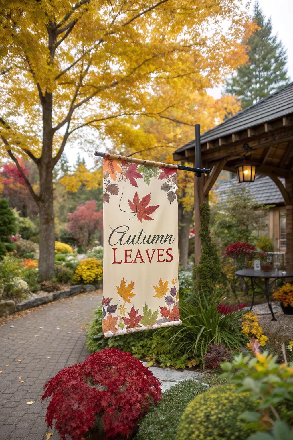 Season-inspired outdoor banner
