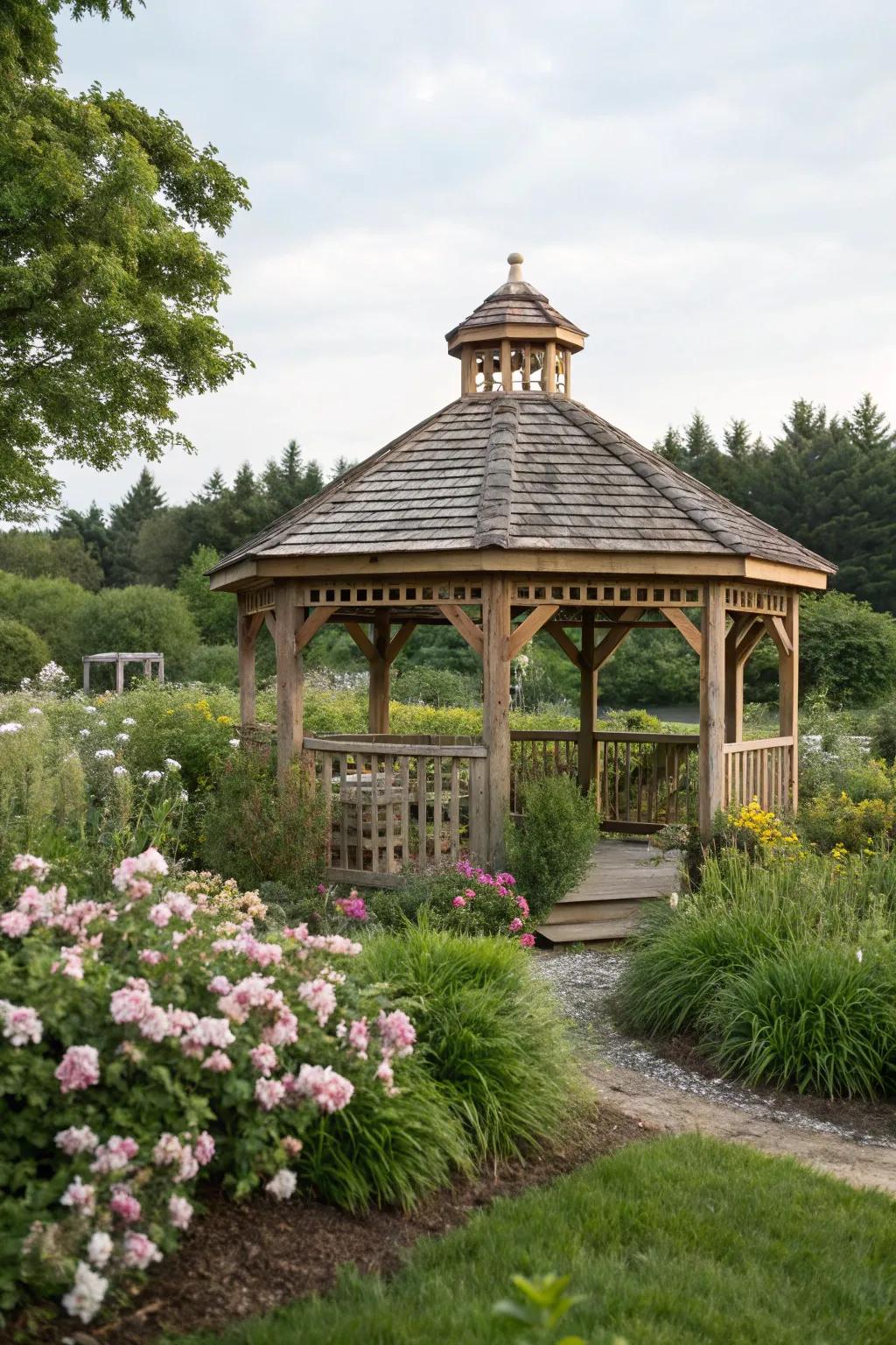 Gazebos are timeless garden focal points.