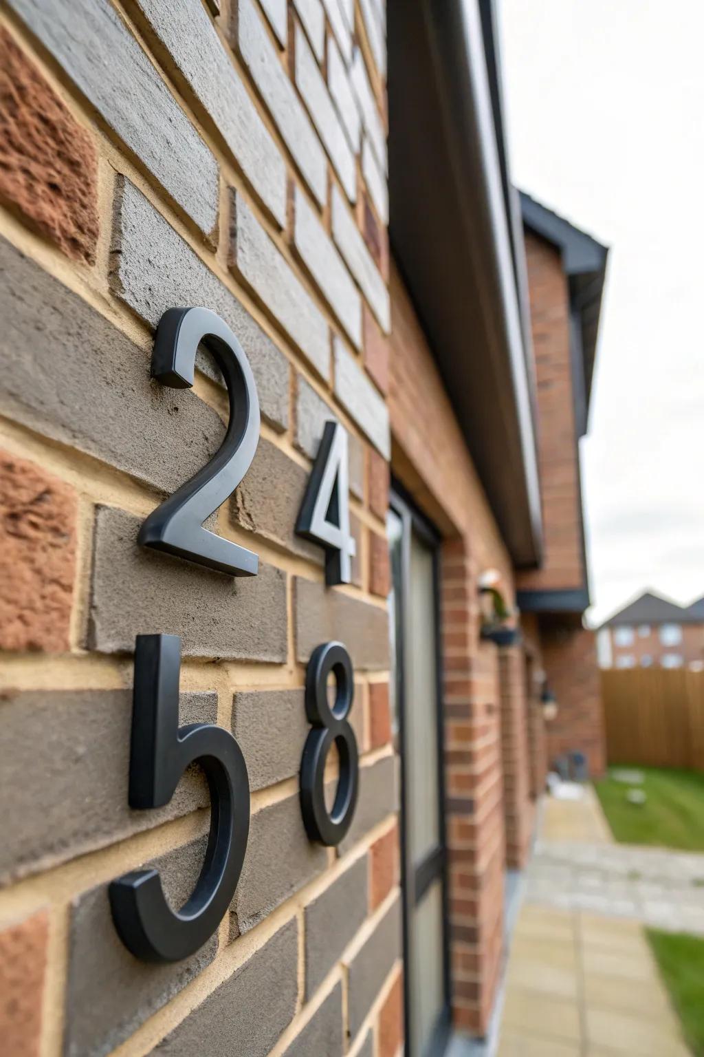 Floating numbers offer a sleek, modern appearance