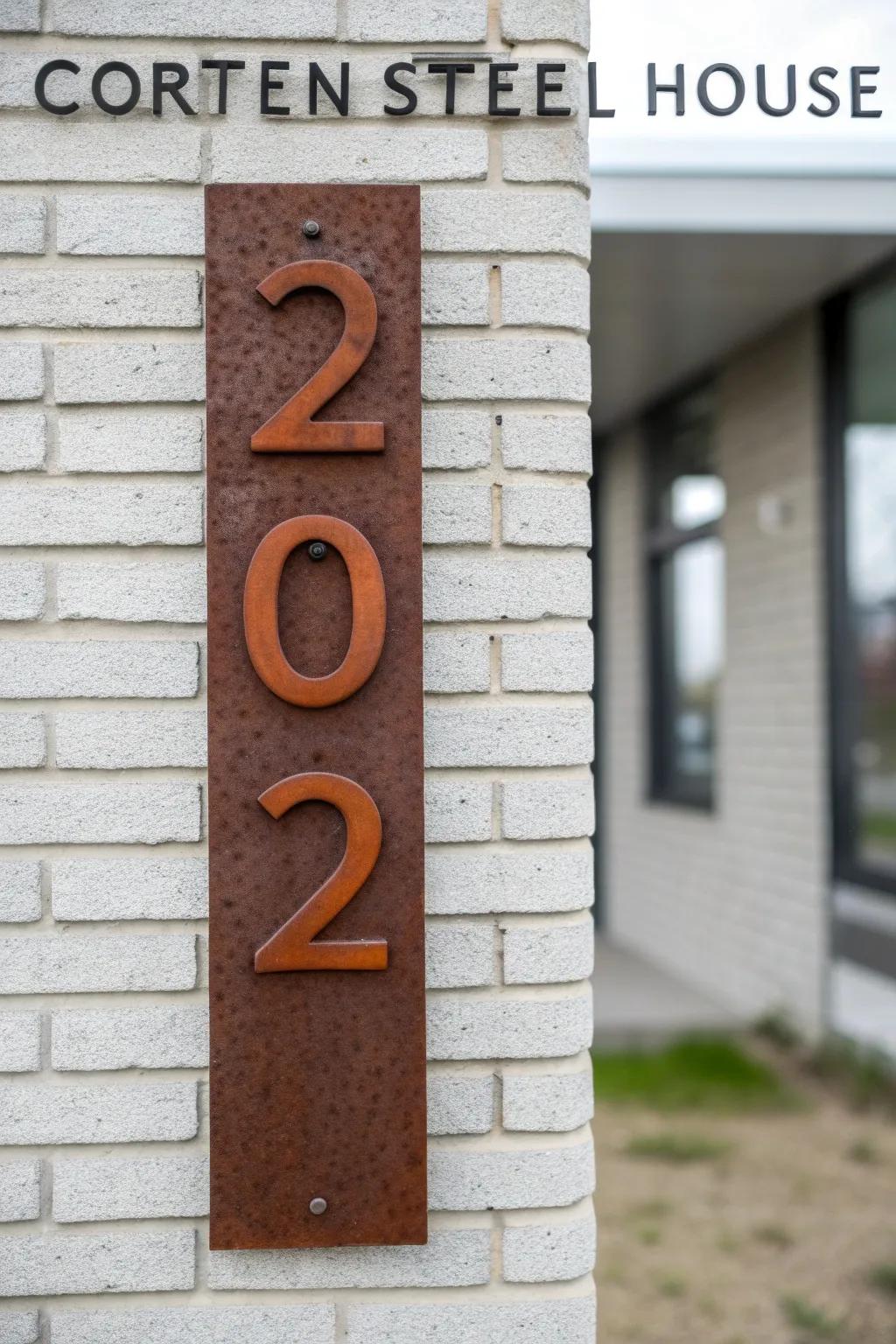 Corten steel offers a modern industrial touch