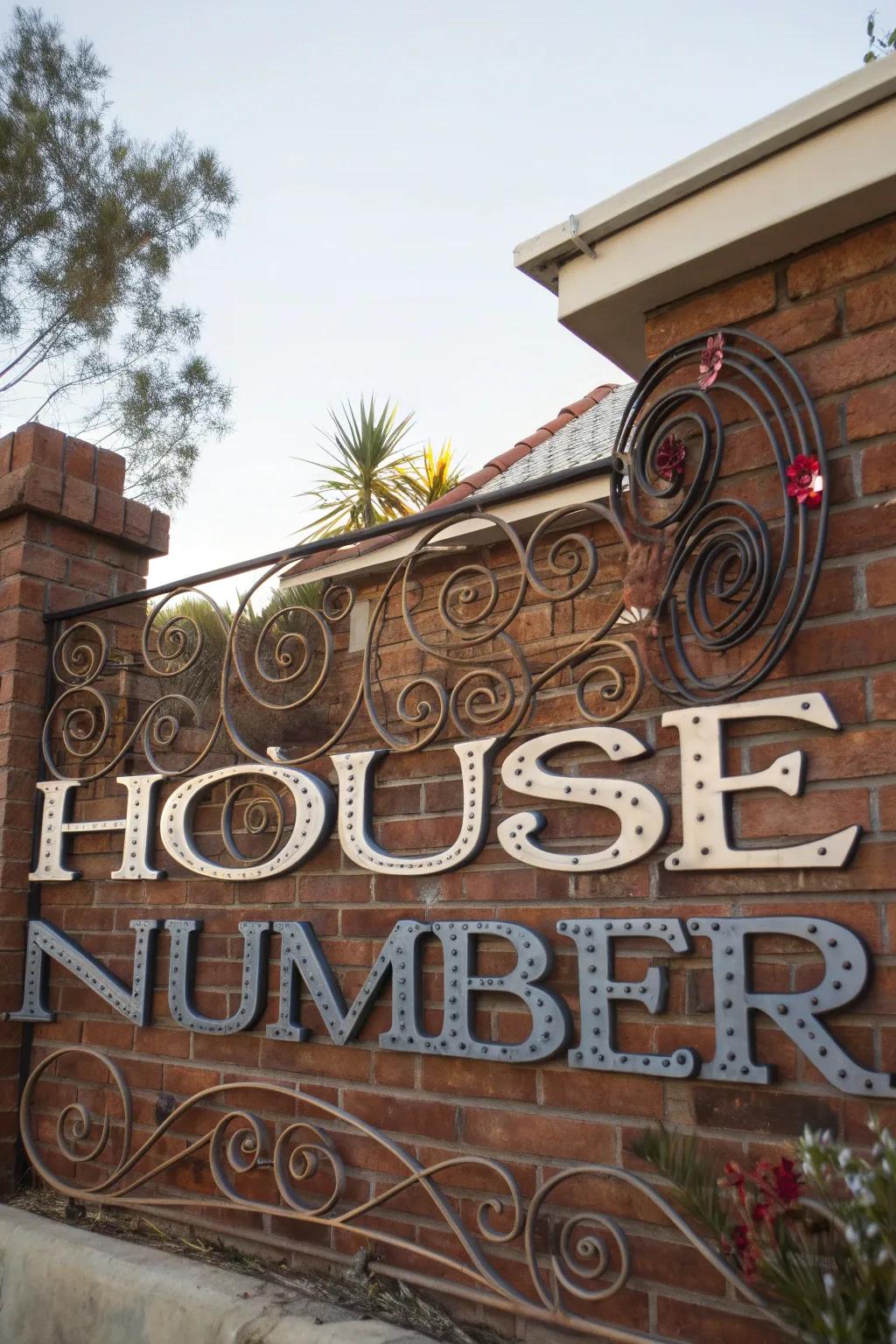 Artistic designs turn house numbers into artwork