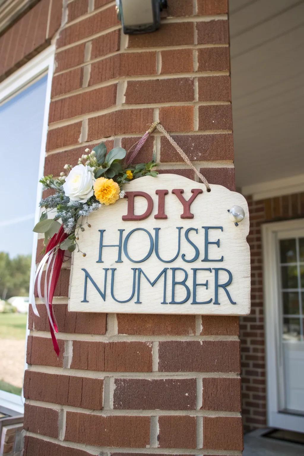 DIY signage adds a personal and creative touch