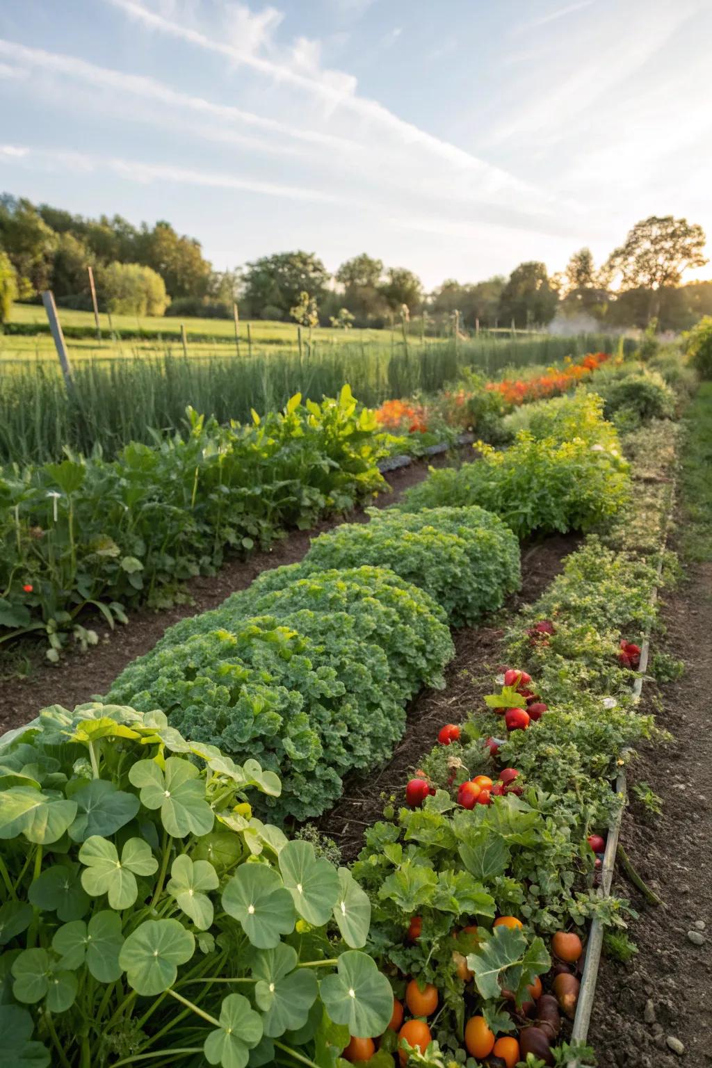 Clover enhances the soil quality around your edible garden.