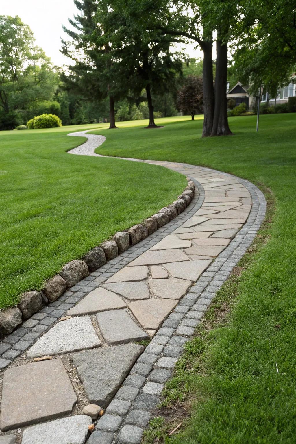 Define your garden paths with distinct borders.