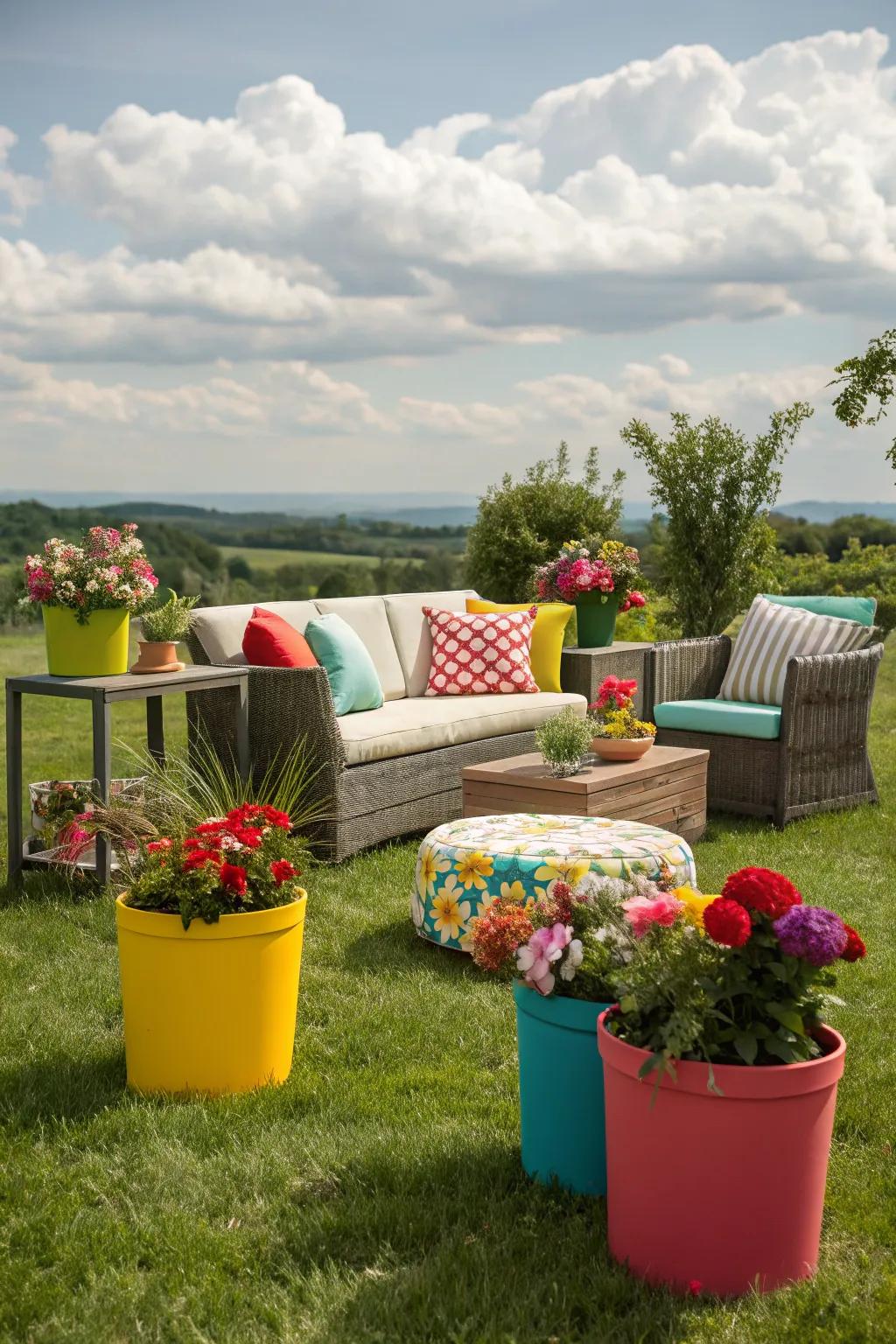 Planters integrate decor and natural beauty