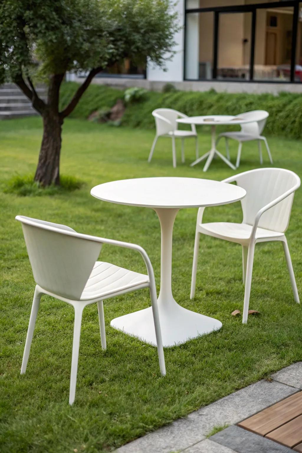 Minimalist styles enhance natural garden beauty