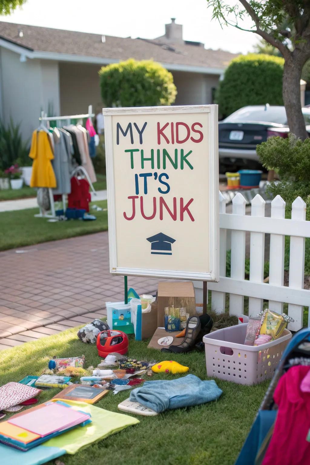 A humorous family-friendly invitation to explore treasures.