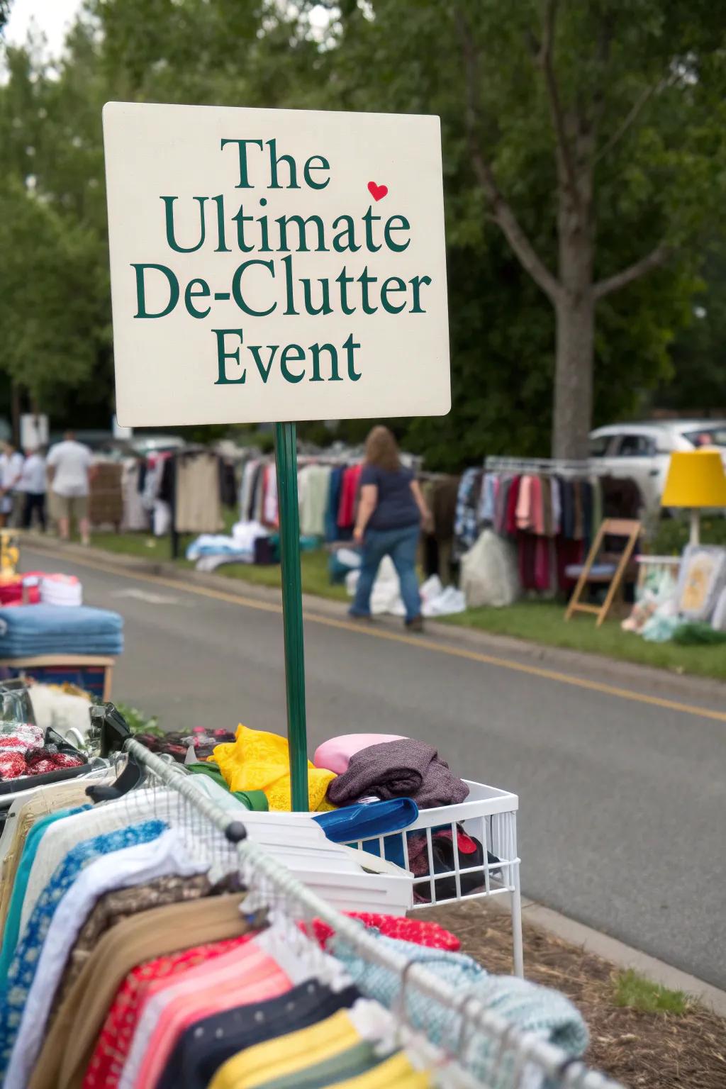 An invitation to the spectacle of ultimate de-cluttering.