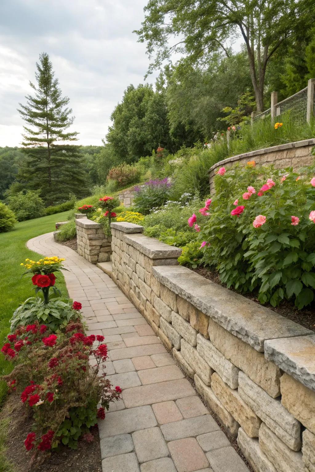 Achieve a timeless look with natural stone and pavers.