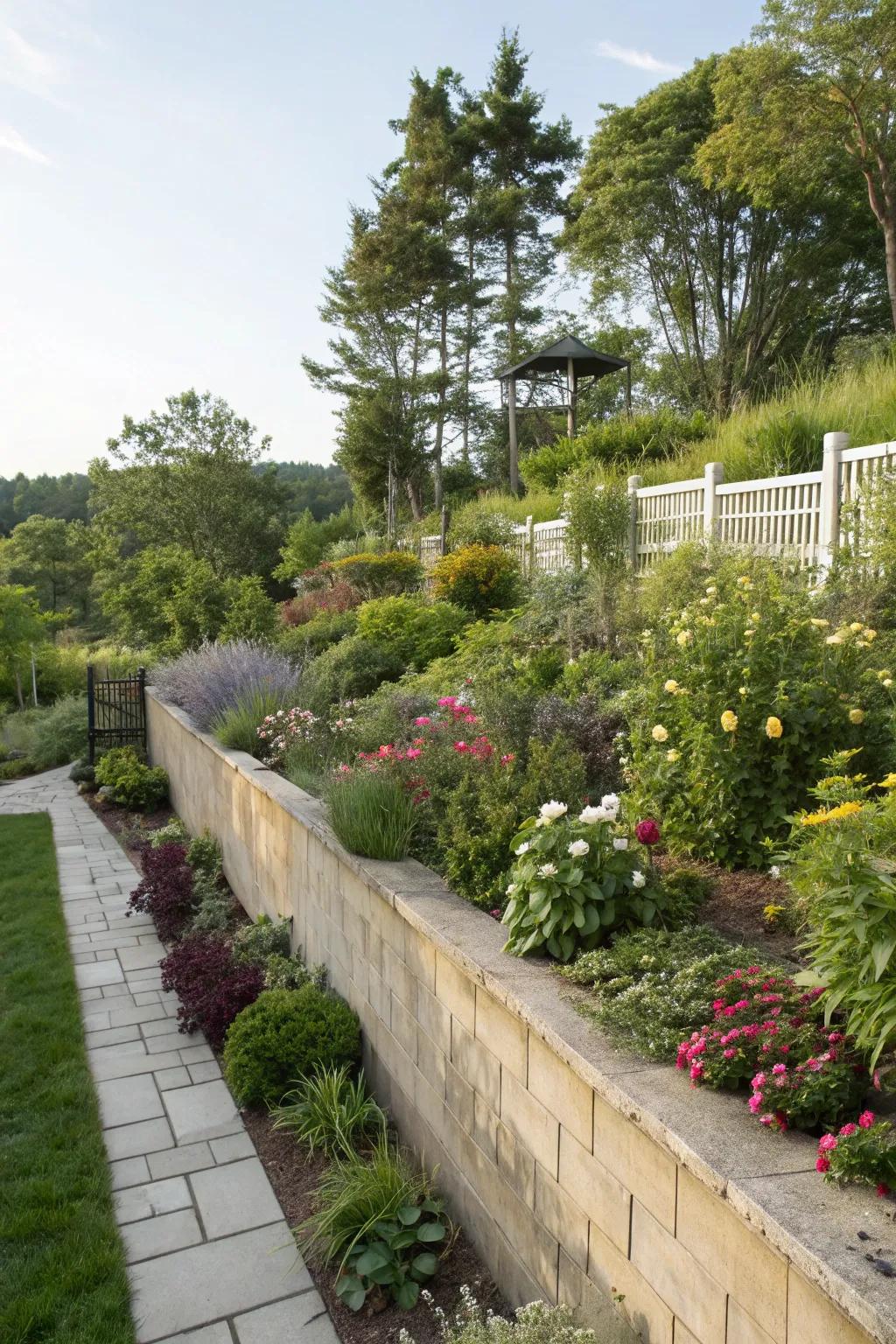 Create a private sanctuary with garden walls.