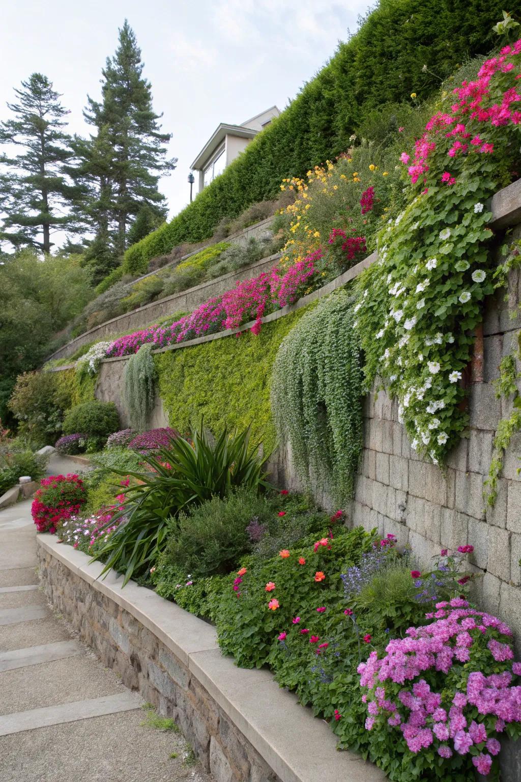 Bring your wall to life with lush, cascading greenery.