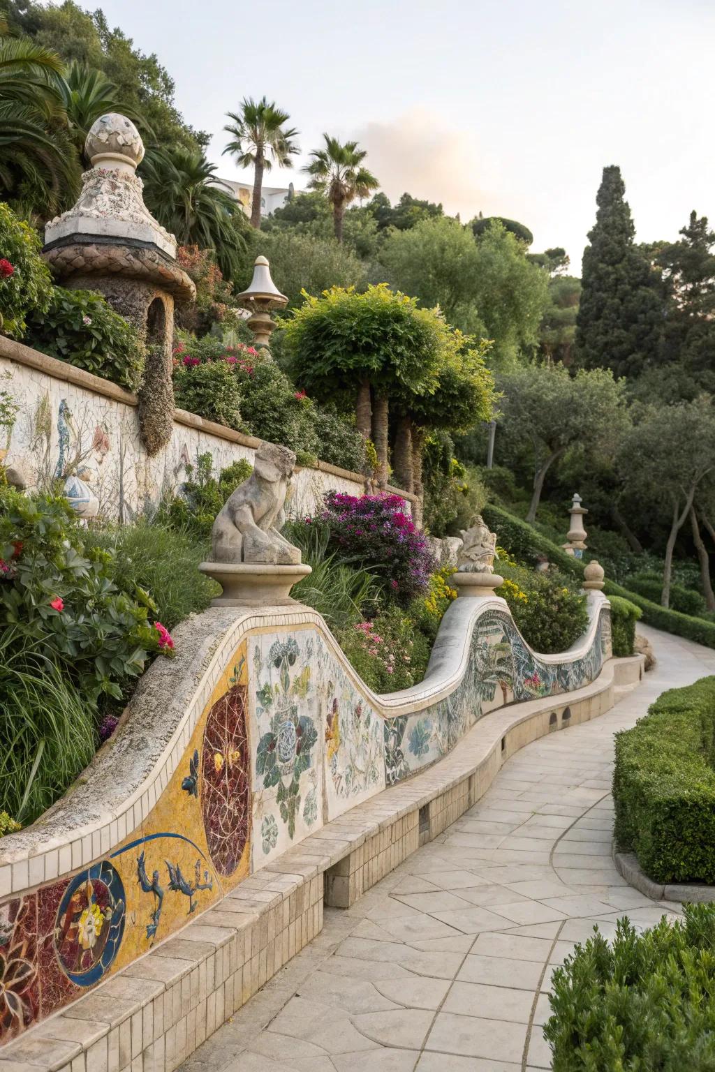 Transform your wall into a work of art with creative elements.