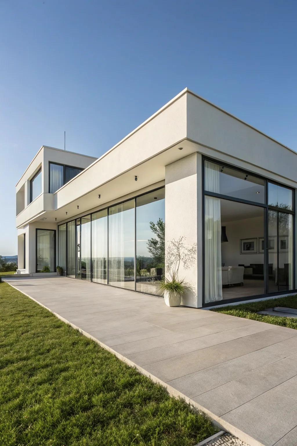 Minimalist exteriors create calm and sophistication.