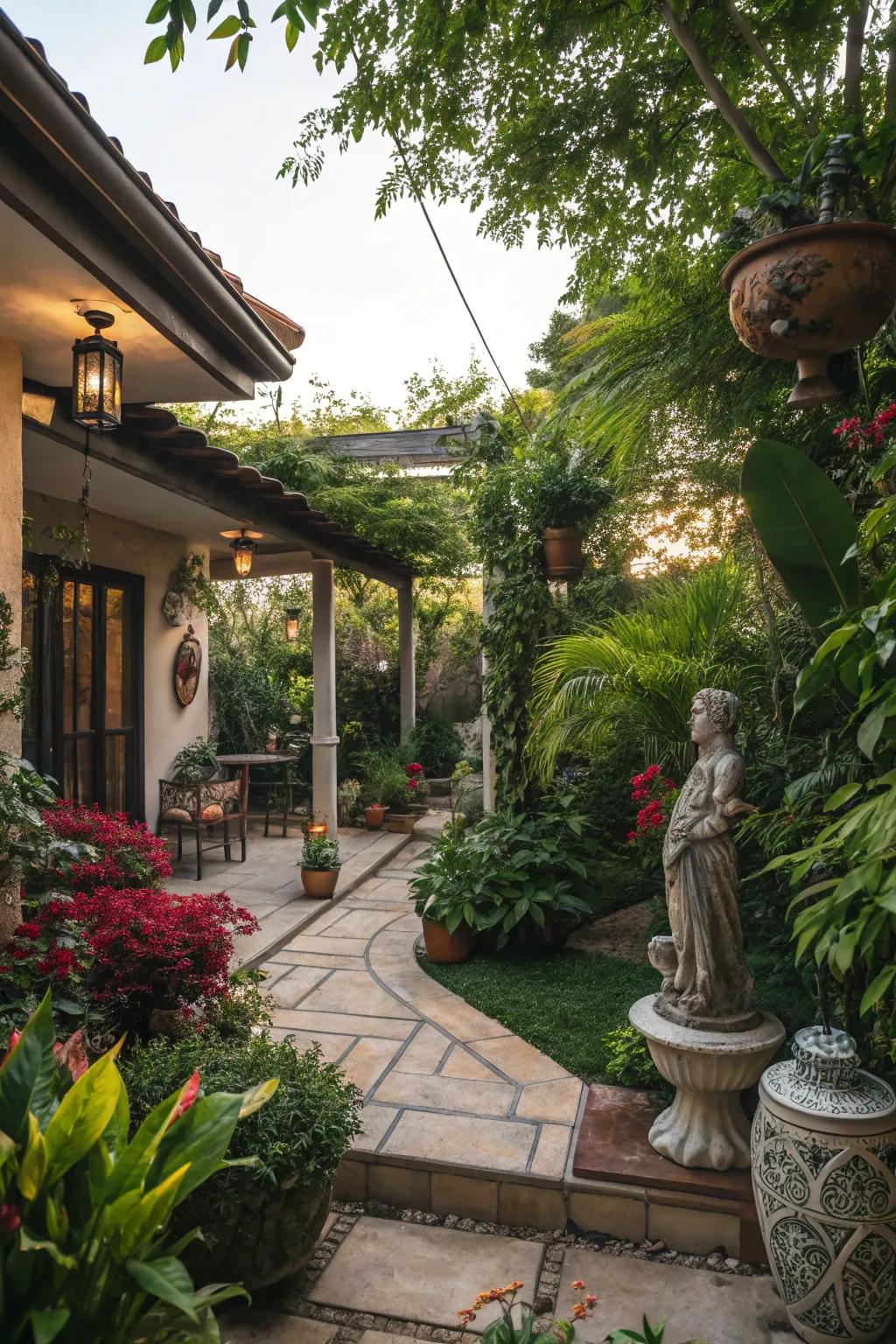 Durable decor adds character to your patio.