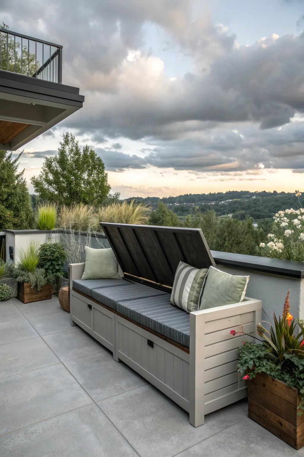 Maximize utility with multi-purpose furniture.