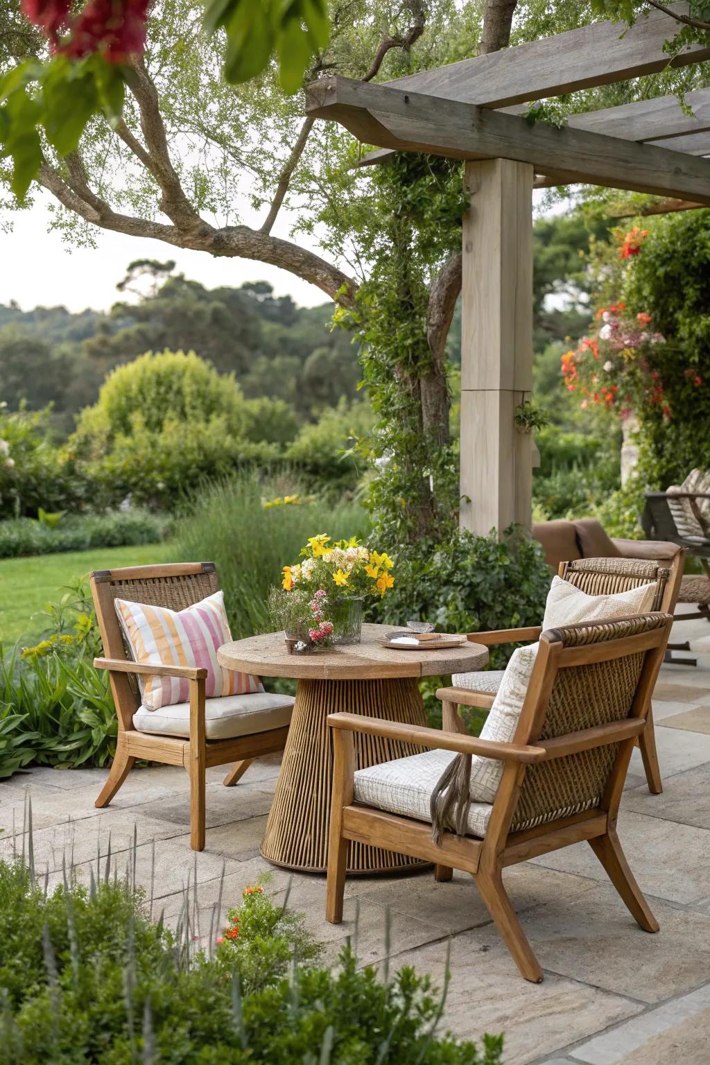 Foster a natural connection through biophilic design.