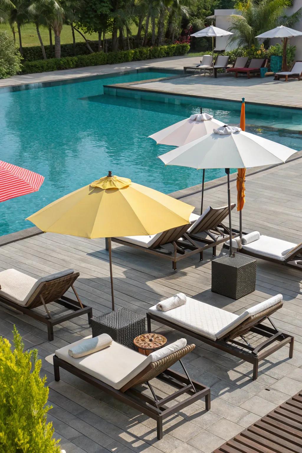 Elevate your poolside with sophisticated furniture.