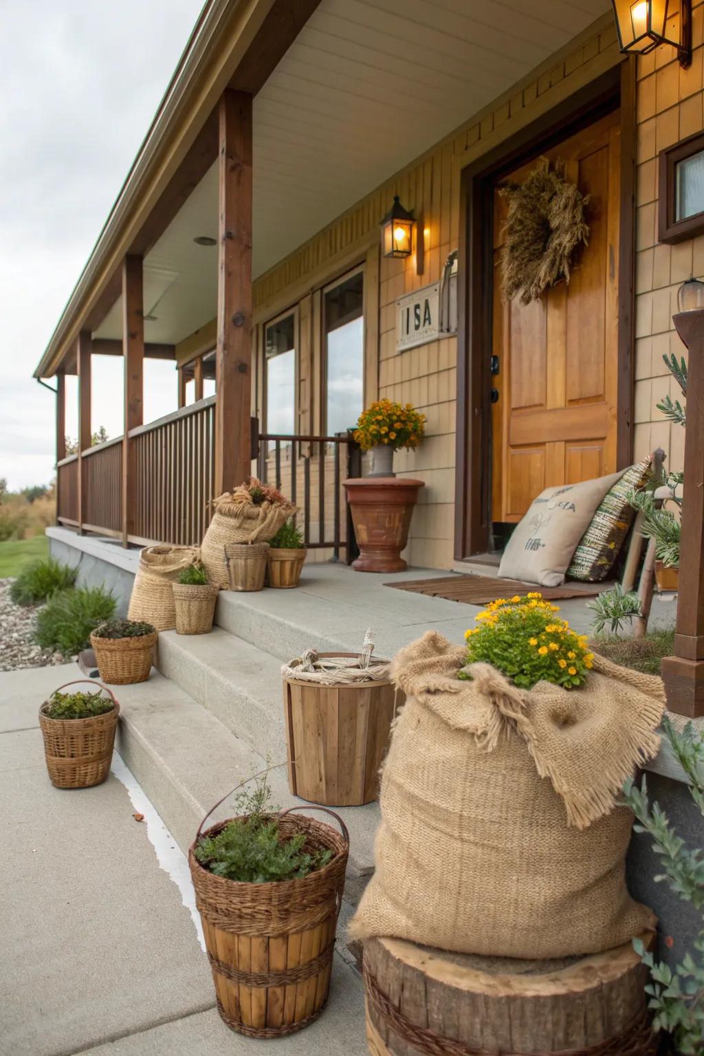 Textures add depth and interest to your decor.