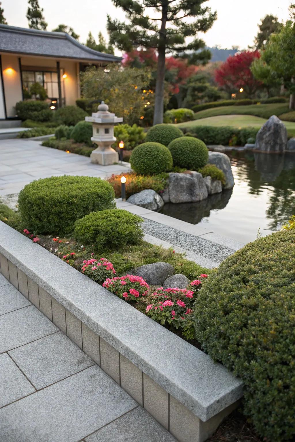 Concrete shaping offers modern design versatility.
