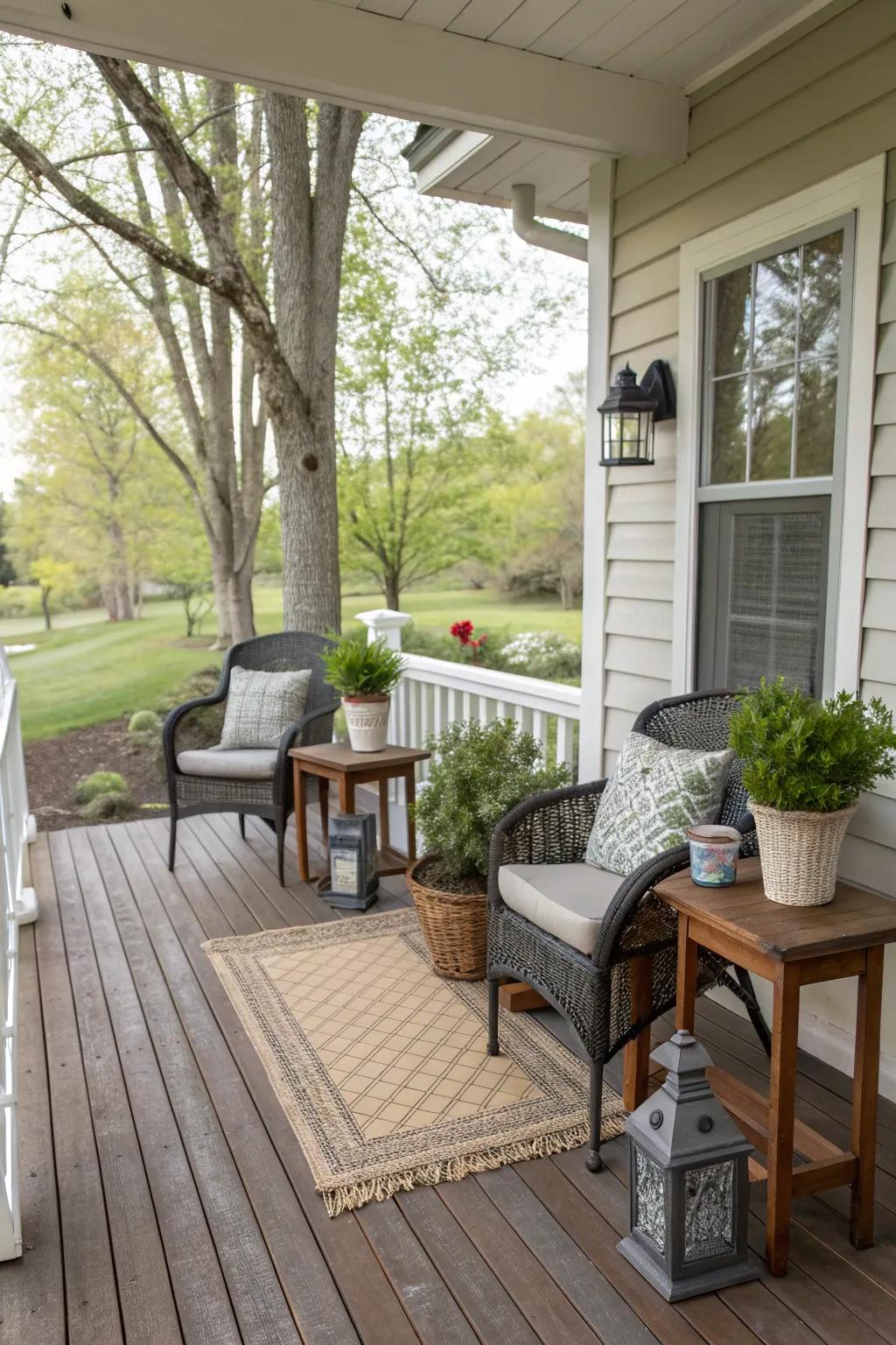 A cozy seating nook perfect for relaxation.