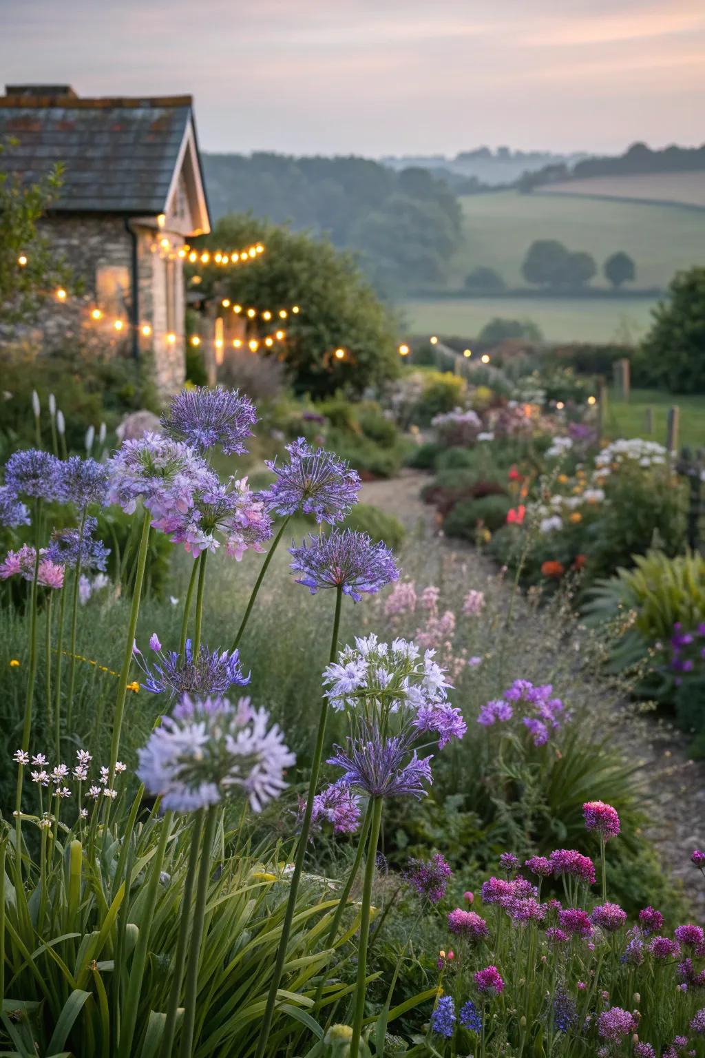 Infuse cottage garden charm with elegant agapanthus.