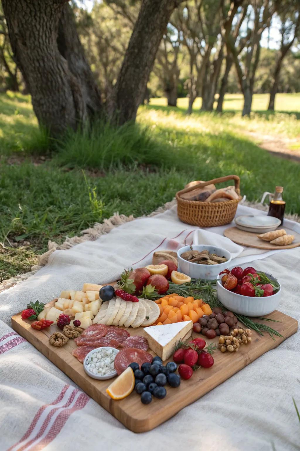 Unique themed charcuterie board