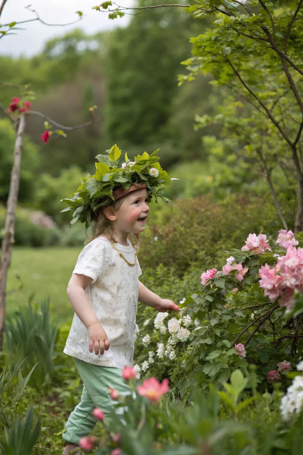 A nature-inspired crown fit for a little forest king or queen.