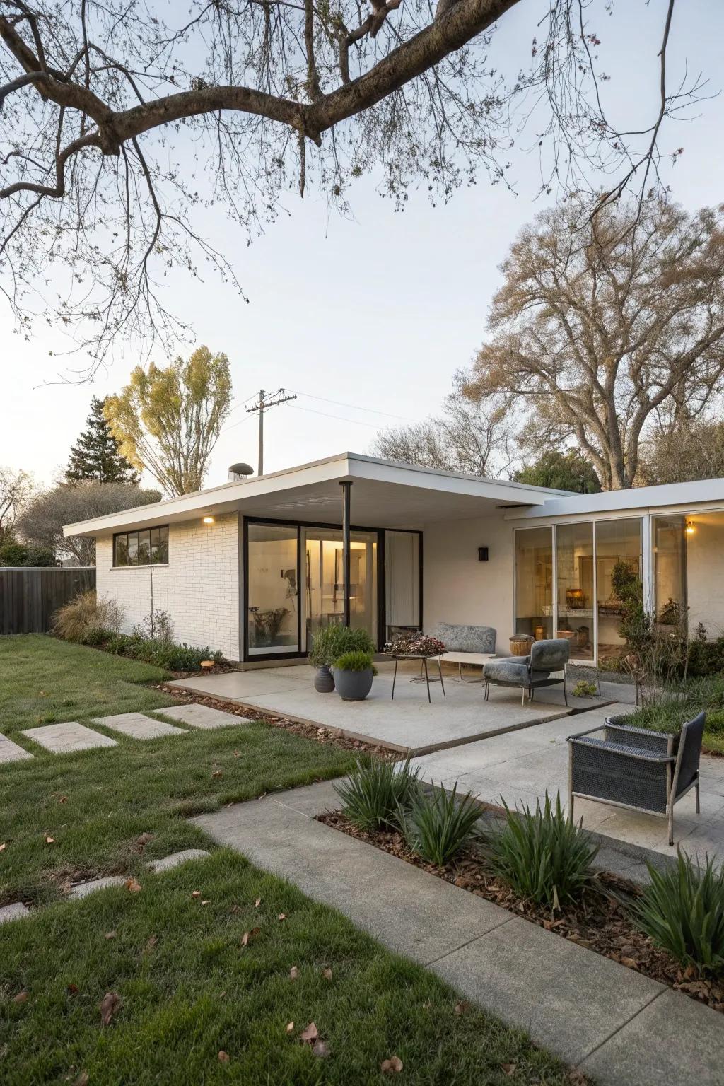 Minimalist decor highlights architectural beauty.