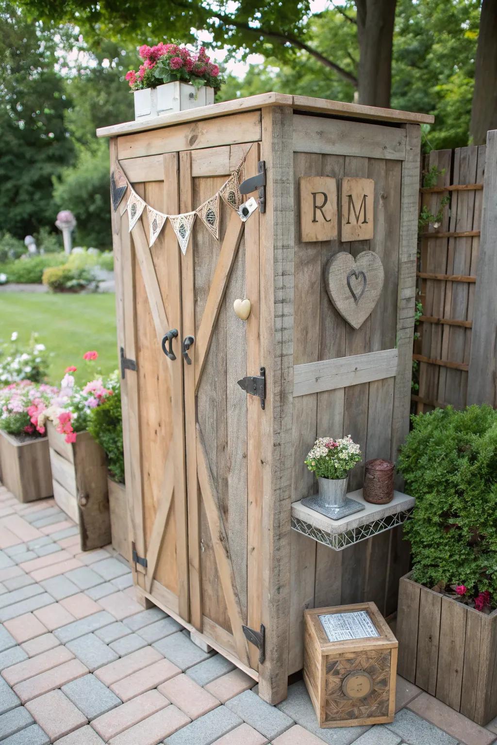DIY projects can add a personal flair to your outdoor storage solutions.