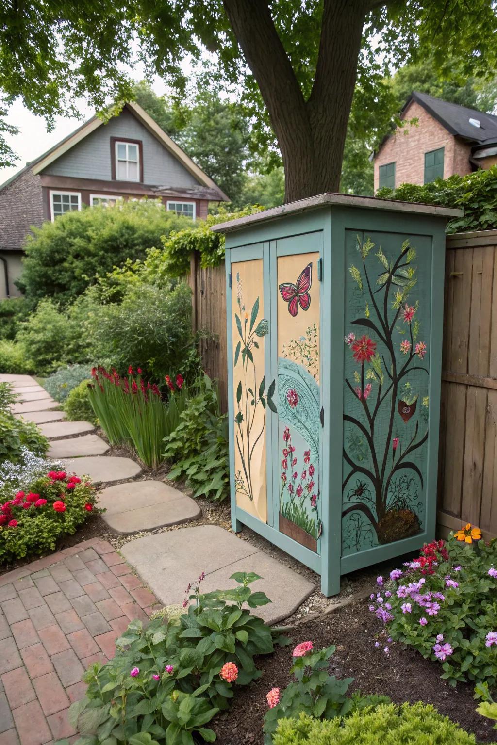 Add a personal touch to your storage with custom designs and artistic flair.